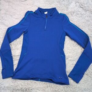 Under Armour Sweatshirt Womens S Blue Active Pockets Semi Fitted Comfort Casual